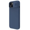 Nillkin CamShield Magnetic Silicone Case etui iPhone 14 Plus magnetyczny MagSafe pokrowiec z osłoną na aparat niebieski Nillkin CamShield Magnetic Silicone Case etui iPhone 14 Plus magnetyczny MagSafe pokrowiec z osłoną na aparat niebieski