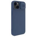 Nillkin CamShield Magnetic Silicone Case etui iPhone 14 Plus magnetyczny MagSafe pokrowiec z osłoną na aparat niebieski Nillkin CamShield Magnetic Silicone Case etui iPhone 14 Plus magnetyczny MagSafe pokrowiec z osłoną na aparat niebieski