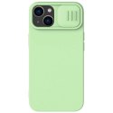 Nillkin CamShield Magnetic Silicone Case etui iPhone 14 Plus magnetyczny MagSafe pokrowiec z osłoną na aparat zielony Nillkin CamShield Magnetic Silicone Case etui iPhone 14 Plus magnetyczny MagSafe pokrowiec z osłoną na aparat zielony
