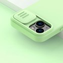 Nillkin CamShield Magnetic Silicone Case etui iPhone 14 Plus magnetyczny MagSafe pokrowiec z osłoną na aparat zielony Nillkin CamShield Magnetic Silicone Case etui iPhone 14 Plus magnetyczny MagSafe pokrowiec z osłoną na aparat zielony