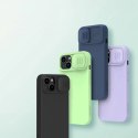 Nillkin CamShield Magnetic Silicone Case etui iPhone 14 Plus magnetyczny MagSafe pokrowiec z osłoną na aparat zielony Nillkin CamShield Magnetic Silicone Case etui iPhone 14 Plus magnetyczny MagSafe pokrowiec z osłoną na aparat zielony