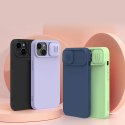 Nillkin CamShield Magnetic Silicone Case etui iPhone 14 Plus magnetyczny MagSafe pokrowiec z osłoną na aparat zielony Nillkin CamShield Magnetic Silicone Case etui iPhone 14 Plus magnetyczny MagSafe pokrowiec z osłoną na aparat zielony