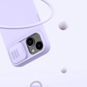 Nillkin CamShield Magnetic Silicone Case etui iPhone 14 Plus magnetyczny MagSafe pokrowiec z osłoną na aparat zielony Nillkin CamShield Magnetic Silicone Case etui iPhone 14 Plus magnetyczny MagSafe pokrowiec z osłoną na aparat zielony