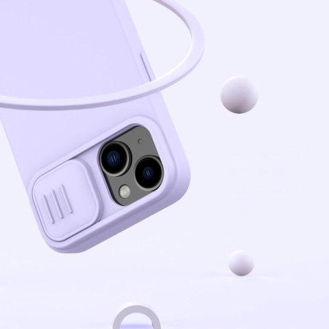 Nillkin CamShield Magnetic Silicone Case etui iPhone 14 Plus magnetyczny MagSafe pokrowiec z osłoną na aparat zielony Nillkin CamShield Magnetic Silicone Case etui iPhone 14 Plus magnetyczny MagSafe pokrowiec z osłoną na aparat zielony