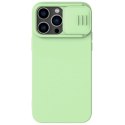 Nillkin CamShield Magnetic Silicone Case etui iPhone 14 Pro magnetyczny MagSafe pokrowiec z osłoną na aparat zielony Nillkin CamShield Magnetic Silicone Case etui iPhone 14 Pro magnetyczny MagSafe pokrowiec z osłoną na aparat zielony