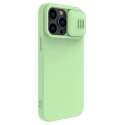 Nillkin CamShield Magnetic Silicone Case etui iPhone 14 Pro magnetyczny MagSafe pokrowiec z osłoną na aparat zielony Nillkin CamShield Magnetic Silicone Case etui iPhone 14 Pro magnetyczny MagSafe pokrowiec z osłoną na aparat zielony