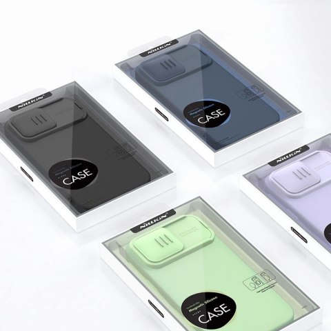Nillkin CamShield Magnetic Silicone Case etui iPhone 14 Pro magnetyczny MagSafe pokrowiec z osłoną na aparat zielony Nillkin CamShield Magnetic Silicone Case etui iPhone 14 Pro magnetyczny MagSafe pokrowiec z osłoną na aparat zielony