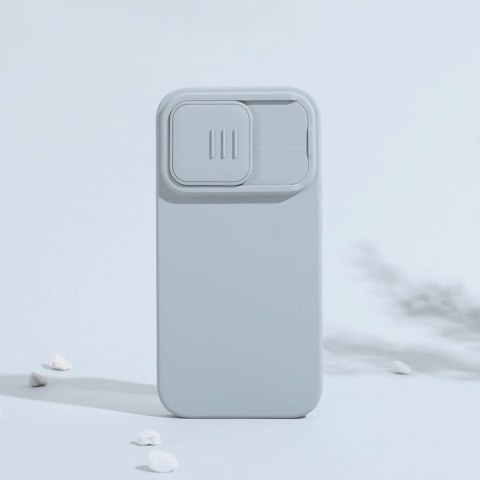 Nillkin CamShield Magnetic Silicone Case etui iPhone 14 Pro magnetyczny MagSafe pokrowiec z osłoną na aparat zielony Nillkin CamShield Magnetic Silicone Case etui iPhone 14 Pro magnetyczny MagSafe pokrowiec z osłoną na aparat zielony
