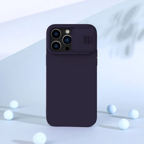 Nillkin CamShield Magnetic Silicone Case etui iPhone 14 Pro magnetyczny MagSafe pokrowiec z osłoną na aparat zielony Nillkin CamShield Magnetic Silicone Case etui iPhone 14 Pro magnetyczny MagSafe pokrowiec z osłoną na aparat zielony