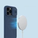 Nillkin CamShield Magnetic Silicone Case etui iPhone 14 Pro magnetyczny MagSafe pokrowiec z osłoną na aparat zielony Nillkin CamShield Magnetic Silicone Case etui iPhone 14 Pro magnetyczny MagSafe pokrowiec z osłoną na aparat zielony