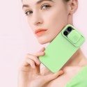 Nillkin CamShield Magnetic Silicone Case etui iPhone 14 Pro magnetyczny MagSafe pokrowiec z osłoną na aparat zielony Nillkin CamShield Magnetic Silicone Case etui iPhone 14 Pro magnetyczny MagSafe pokrowiec z osłoną na aparat zielony