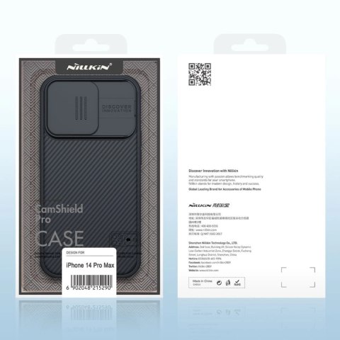 Nillkin CamShield Pro Case etui iPhone 14 Pro Max pancerny pokrowiec osłona na aparat kamerę zielony Nillkin CamShield Pro Case etui iPhone 14 Pro Max pancerny pokrowiec osłona na aparat kamerę zielony