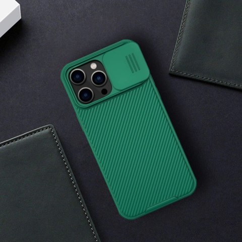 Nillkin CamShield Pro Case etui iPhone 14 Pro Max pancerny pokrowiec osłona na aparat kamerę zielony Nillkin CamShield Pro Case etui iPhone 14 Pro Max pancerny pokrowiec osłona na aparat kamerę zielony