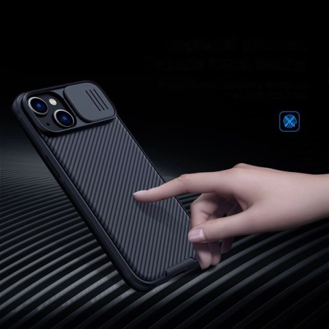 Nillkin CamShield Pro Magnetic Case etui iPhone 14 Plus pokrowiec osłona na aparat kamerę niebieski (z MagSafe) Nillkin CamShield Pro Magnetic Case etui iPhone 14 Plus pokrowiec osłona na aparat kamerę niebieski (z MagSafe)