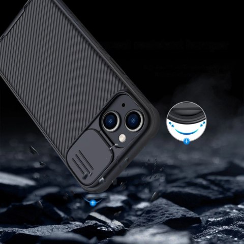 Nillkin CamShield Pro Magnetic Case etui iPhone 14 Plus pokrowiec osłona na aparat kamerę niebieski (z MagSafe) Nillkin CamShield Pro Magnetic Case etui iPhone 14 Plus pokrowiec osłona na aparat kamerę niebieski (z MagSafe)