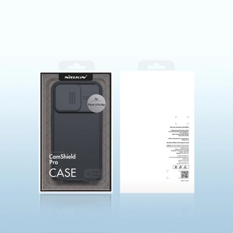 Nillkin CamShield Pro Magnetic Case etui iPhone 14 Pro Max pokrowiec osłona na aparat kamerę niebieski (z MagSafe) Nillkin CamShield Pro Magnetic Case etui iPhone 14 Pro Max pokrowiec osłona na aparat kamerę niebieski (z MagSafe)