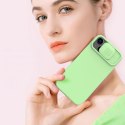 Nillkin CamShield Silky Silicone Case etui iPhone 14 Plus pokrowiec z osłoną na aparat czarny