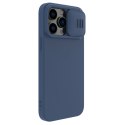 Nillkin CamShield Silky Silicone Case etui iPhone 14 Pro pokrowiec z osłoną na aparat niebieski Nillkin CamShield Silky Silicone Case etui iPhone 14 Pro pokrowiec z osłoną na aparat niebieski