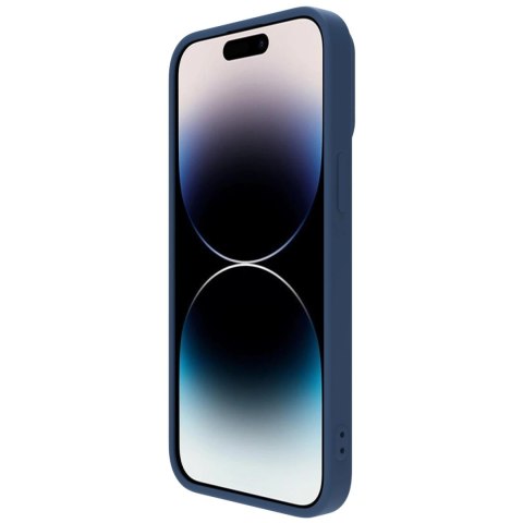 Nillkin CamShield Silky Silicone Case etui iPhone 14 Pro pokrowiec z osłoną na aparat niebieski Nillkin CamShield Silky Silicone Case etui iPhone 14 Pro pokrowiec z osłoną na aparat niebieski