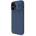 Nillkin CamShield Silky Silicone Case etui iPhone 14 Pro pokrowiec z osłoną na aparat niebieski Nillkin CamShield Silky Silicone Case etui iPhone 14 Pro pokrowiec z osłoną na aparat niebieski