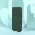 Nillkin CamShield Silky Silicone Case etui iPhone 14 Pro pokrowiec z osłoną na aparat niebieski Nillkin CamShield Silky Silicone Case etui iPhone 14 Pro pokrowiec z osłoną na aparat niebieski