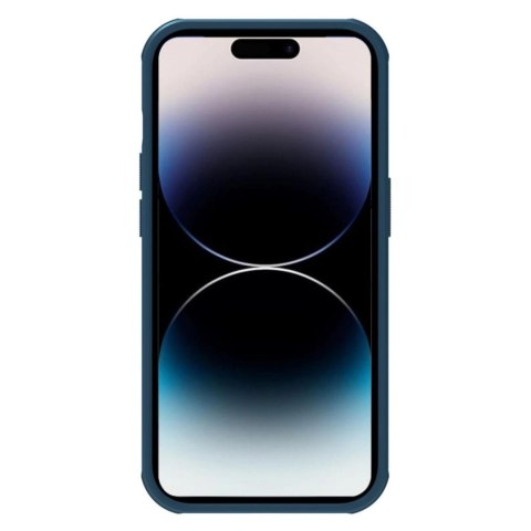 Nillkin Super Frosted Shield Pro etui iPhone 14 Pro pokrowiec na tył plecki niebieski Nillkin Super Frosted Shield Pro etui iPhone 14 Pro pokrowiec na tył plecki niebieski