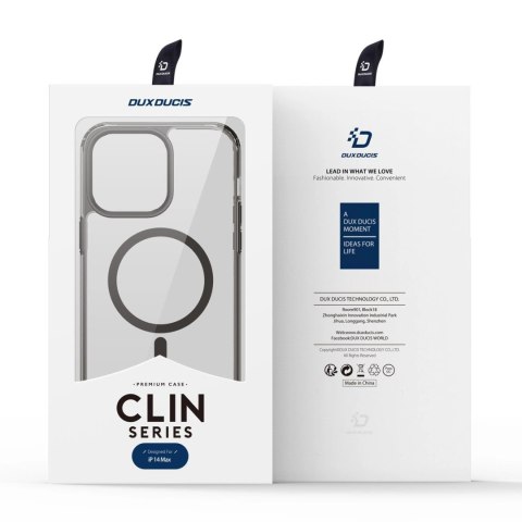 Dux Ducis Clin2 etui iPhone 14 Plus magnetyczny pokrowiec MagSafe szare Dux Ducis Clin2 etui iPhone 14 Plus magnetyczny pokrowiec MagSafe szare