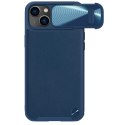 Nillkin CamShield Leather S Case etui iPhone 14 Plus pokrowiec z osłoną na aparat niebieskie Nillkin CamShield Leather S Case etui iPhone 14 Plus pokrowiec z osłoną na aparat niebieskie