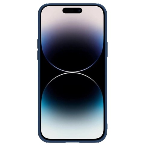 Nillkin CamShield Leather S Case etui iPhone 14 Pro pokrowiec z osłoną na aparat niebieskie Nillkin CamShield Leather S Case etui iPhone 14 Pro pokrowiec z osłoną na aparat niebieskie
