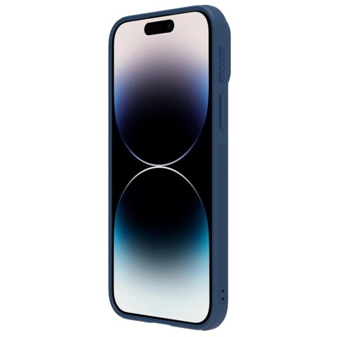 Nillkin CamShield Leather S Case etui iPhone 14 Pro pokrowiec z osłoną na aparat niebieskie Nillkin CamShield Leather S Case etui iPhone 14 Pro pokrowiec z osłoną na aparat niebieskie