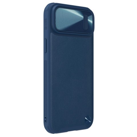 Nillkin CamShield Leather S Case etui iPhone 14 pokrowiec z osłoną na aparat niebieskie Nillkin CamShield Leather S Case etui iPhone 14 pokrowiec z osłoną na aparat niebieskie