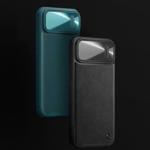 Nillkin CamShield Leather S Case etui iPhone 14 pokrowiec z osłoną na aparat niebieskie Nillkin CamShield Leather S Case etui iPhone 14 pokrowiec z osłoną na aparat niebieskie
