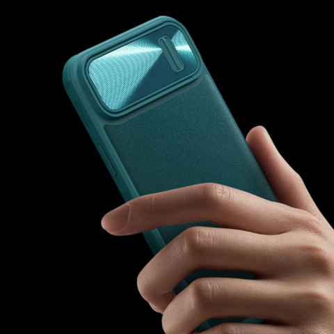 Nillkin CamShield Leather S Case etui iPhone 14 pokrowiec z osłoną na aparat niebieskie Nillkin CamShield Leather S Case etui iPhone 14 pokrowiec z osłoną na aparat niebieskie