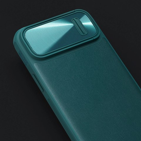 Nillkin CamShield Leather S Case etui iPhone 14 pokrowiec z osłoną na aparat niebieskie Nillkin CamShield Leather S Case etui iPhone 14 pokrowiec z osłoną na aparat niebieskie
