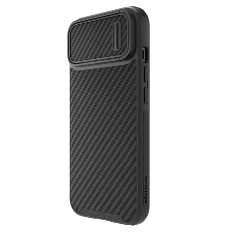 Nillkin Synthetic Fiber S Case etui iPhone 14 z osłoną na aparat czarny Nillkin Synthetic Fiber S Case etui iPhone 14 z osłoną na aparat czarny