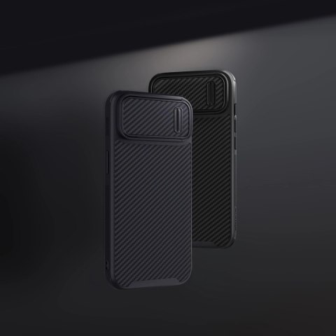 Nillkin Synthetic Fiber S Case etui iPhone 14 z osłoną na aparat czarny Nillkin Synthetic Fiber S Case etui iPhone 14 z osłoną na aparat czarny