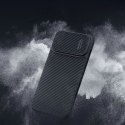 Nillkin Synthetic Fiber S Case etui iPhone 14 z osłoną na aparat czarny Nillkin Synthetic Fiber S Case etui iPhone 14 z osłoną na aparat czarny