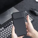Nillkin Synthetic Fiber S Case etui iPhone 14 z osłoną na aparat czarny Nillkin Synthetic Fiber S Case etui iPhone 14 z osłoną na aparat czarny