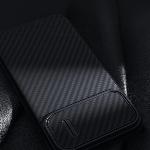 Nillkin Synthetic Fiber S Case etui iPhone 14 z osłoną na aparat czarny Nillkin Synthetic Fiber S Case etui iPhone 14 z osłoną na aparat czarny