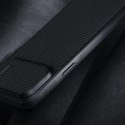 Nillkin Synthetic Fiber S Case etui iPhone 14 z osłoną na aparat czarny Nillkin Synthetic Fiber S Case etui iPhone 14 z osłoną na aparat czarny