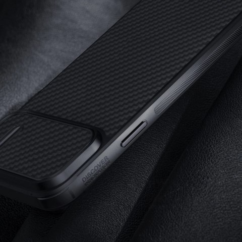 Nillkin Synthetic Fiber S Case etui iPhone 14 z osłoną na aparat czarny Nillkin Synthetic Fiber S Case etui iPhone 14 z osłoną na aparat czarny