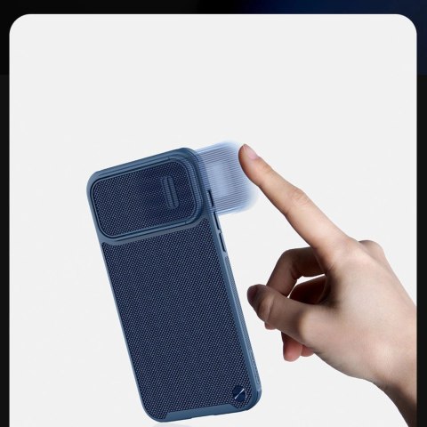 Nillkin Textured S Case etui iPhone 14 Plus pancerny pokrowiec z osłoną na aparat zielony Nillkin Textured S Case etui iPhone 14 Plus pancerny pokrowiec z osłoną na aparat zielony