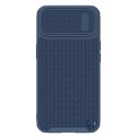 Nillkin Textured S Case etui iPhone 14 pancerny pokrowiec z osłoną na aparat niebieski Nillkin Textured S Case etui iPhone 14 pancerny pokrowiec z osłoną na aparat niebieski