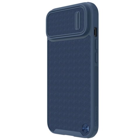 Nillkin Textured S Case etui iPhone 14 pancerny pokrowiec z osłoną na aparat niebieski Nillkin Textured S Case etui iPhone 14 pancerny pokrowiec z osłoną na aparat niebieski