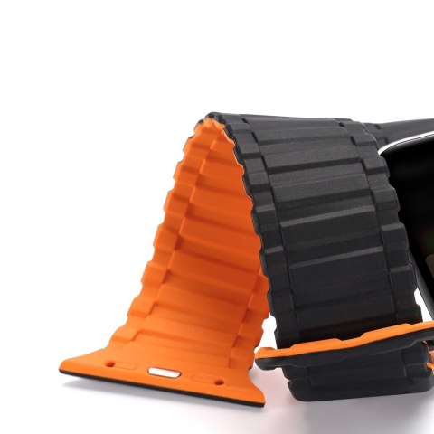 Pasek Dux Ducis Strap (Armor Version) do Apple Watch SE/9/8/7/6/5/4/3/2/1 (41/40/38mm) magnetyczny - czarno-pomarańczowy Pasek Dux Ducis Strap (Armor Version) do Apple Watch SE/9/8/7/6/5/4/3/2/1 (41/40/38mm) magnetyczny - czarno-pomarańczowy