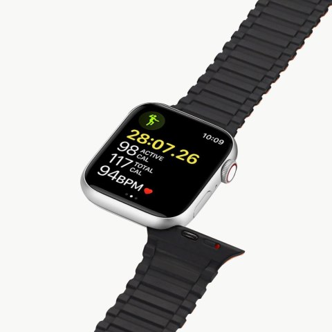 Pasek Dux Ducis Strap (Armor Version) do Apple Watch SE/9/8/7/6/5/4/3/2/1 (41/40/38mm) magnetyczny - czarno-pomarańczowy Pasek Dux Ducis Strap (Armor Version) do Apple Watch SE/9/8/7/6/5/4/3/2/1 (41/40/38mm) magnetyczny - czarno-pomarańczowy