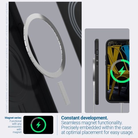 Etui Caseology Parallax Mag MagSafe na iPhone 14 Plus - czarny mat Etui Caseology Parallax Mag MagSafe na iPhone 14 Plus - czarny mat