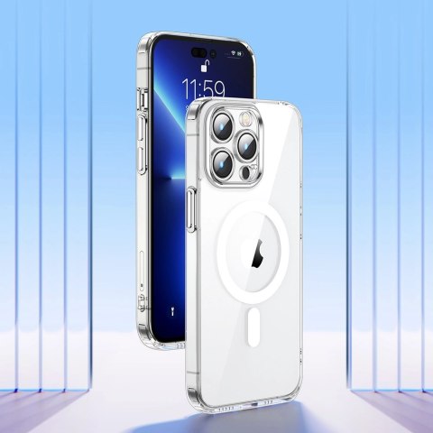 Joyroom 14D Magnetic Case magnetyczne etui do iPhone 14 Plus kompatybilne z MagSafe przezroczysty (JR-14D7) Joyroom 14D Magnetic Case magnetyczne etui do iPhone 14 Plus kompatybilne z MagSafe przezroczysty (JR-14D7)