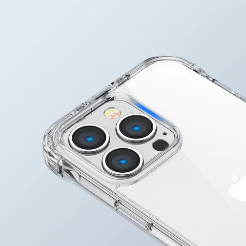 Joyroom Defender Series etui pokrowiec do iPhone 14 Pro pancerna obudowa z haczykami podstawką przezroczysty (JR-14H2) Joyroom Defender Series etui pokrowiec do iPhone 14 Pro pancerna obudowa z haczykami podstawką przezroczysty (JR-14H2)