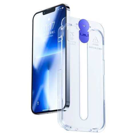 Joyroom Knight szkło do iPhone 14 Pro Max z zestawem montażowym przezroczysty (JR-H12) Joyroom Knight szkło do iPhone 14 Pro Max z zestawem montażowym przezroczysty (JR-H12)